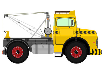 Retro tow truck