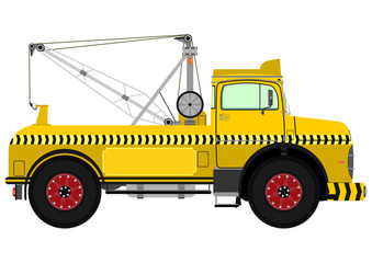 Retro tow truck