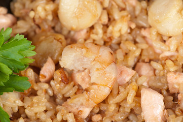 Shrimps risotto