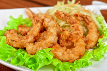 Fried shrimps