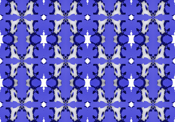 Ethnic pattern. Abstract kaleidoscope  fabric design.