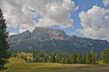 Fototapeta premium Mountain landscape in a sunny day, Dolomites, Italy