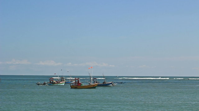 Boats in the lagoon