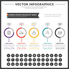 Vector abstract infographic design
