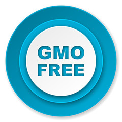 gmo free icon, no gmo sign