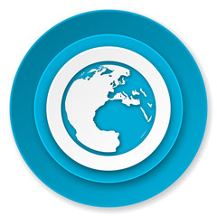 earth icon, world sign