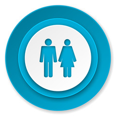 couple icon, people sign, team symbol