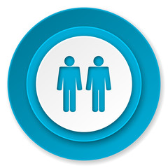 couple icon, people sign, team symbol