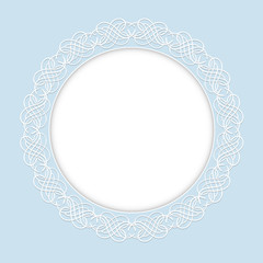 Decorative frame. Vintage pattern.