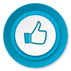 like icon, thumb up sign