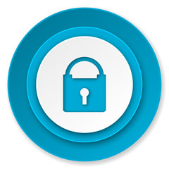padlock icon, secure sign