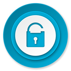 padlock icon, secure sign