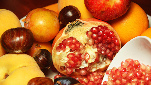 Granada y otras frutas