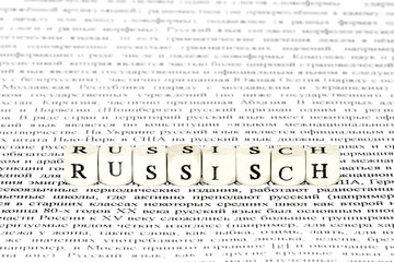 Obraz premium Russische Sprache