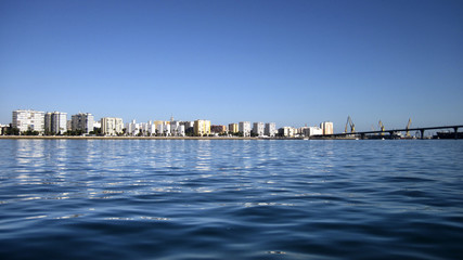 Fototapeta na wymiar Bahía de Cádiz.Andalucía.España