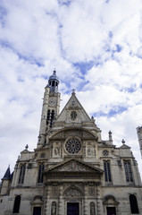 Fototapeta na wymiar Church of St-Etienne-du-Mont