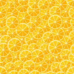 Seamless pattern chopped lemon