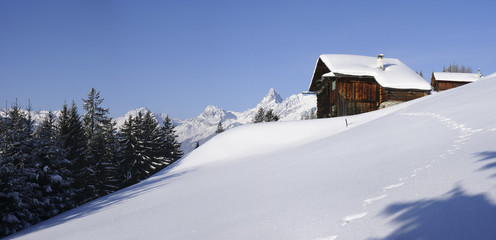 Winterurlaub in den Bergen