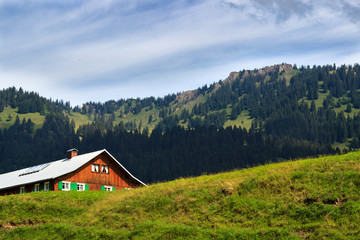 Fototapeta na wymiar Berge Alpen Bayern wald