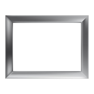 Silver metal frame