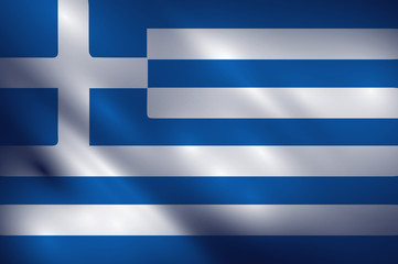 Greece waving flag vector