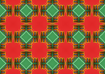 Ethnic pattern. Abstract kaleidoscope  fabric design.