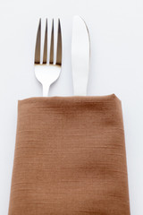 Besteck in Serviette