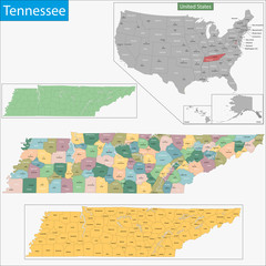 Tennessee map