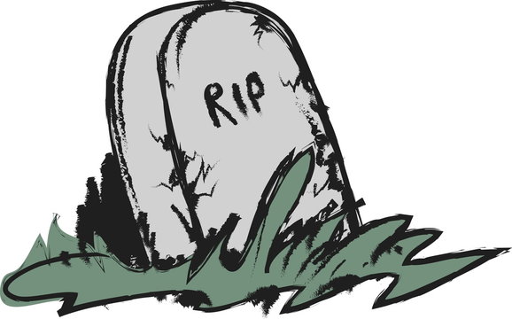 recommend clip art: doodle tombstone with RIP