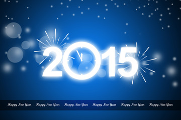 Fototapeta premium Happy New Year 2015 celebration concept