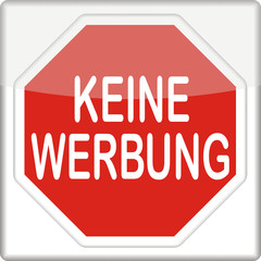Stop, keine werbung