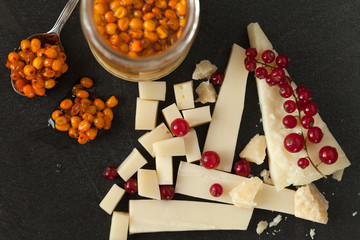 Cheese, Redcurrant And Sea Buckthorn Jam