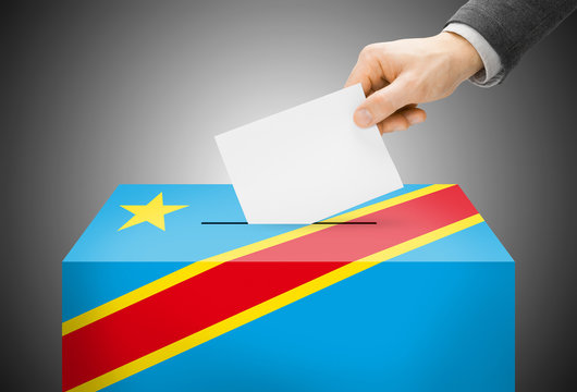 Ballot box as national flag - Republic of the Congo