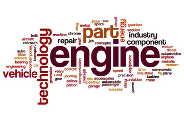 Engine word cloud