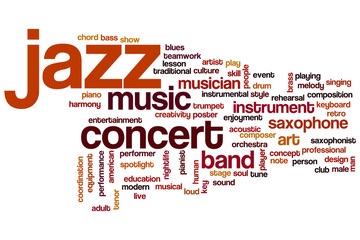 Jazz word cloud
