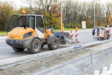 Straßen Bagger