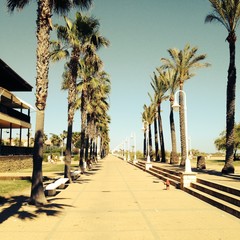 Nadmorska promenada w Hiszpanii © Dash