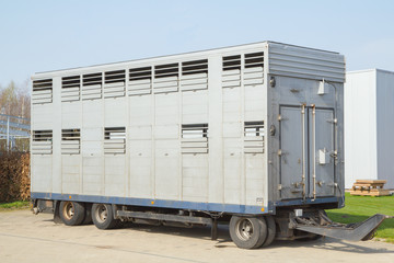 a trailer animal transport