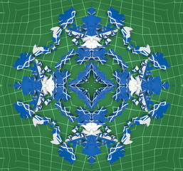 Ethnic pattern. Abstract kaleidoscope  fabric design.