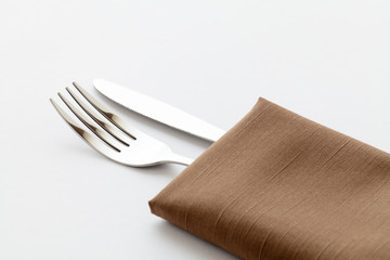 Besteck in Serviette