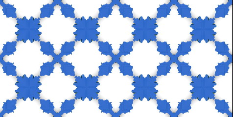 Ethnic pattern. Abstract kaleidoscope  fabric design.