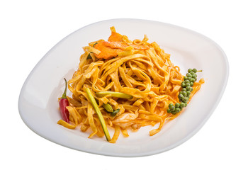 Fried noodles with vegetables