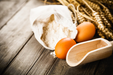 wheat and flour background