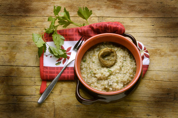 Risotto med kronärtskockor und alcachofras Expo Milano 2015