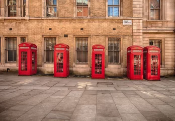 Papier Peint photo Londres row of five