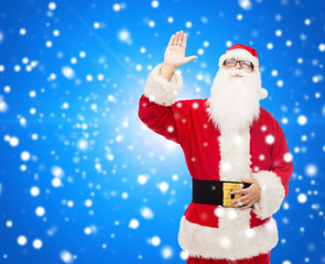 man in costume of santa claus