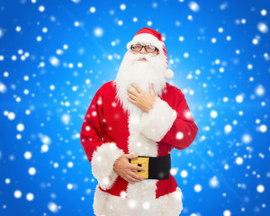 man in costume of santa claus