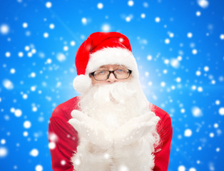 man in costume of santa claus