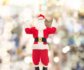 man in costume of santa claus