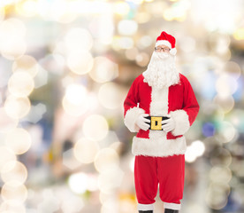 man in costume of santa claus